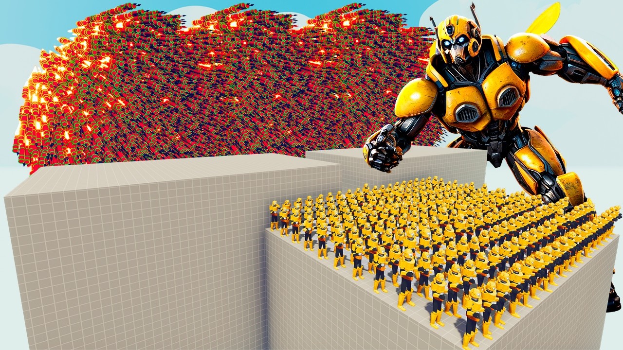 100x BAMBLEBE + 1x GIANT vs EVERY GOD  Totally Accurate Battle Simulator TABS