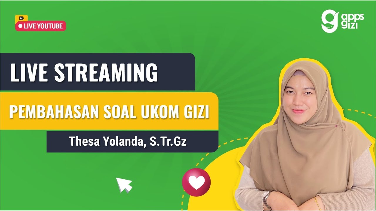 LIVE STREAMING PEMBAHASAN SOAL UKOM GIZI PERIODE 1 TAHUN 2023 (PART 3)