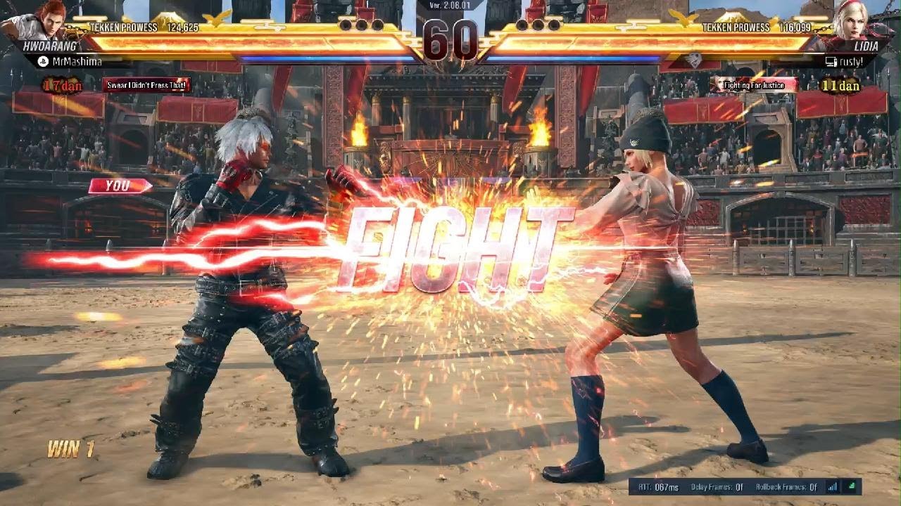Hwoarang vs Lidia set Tekken 8