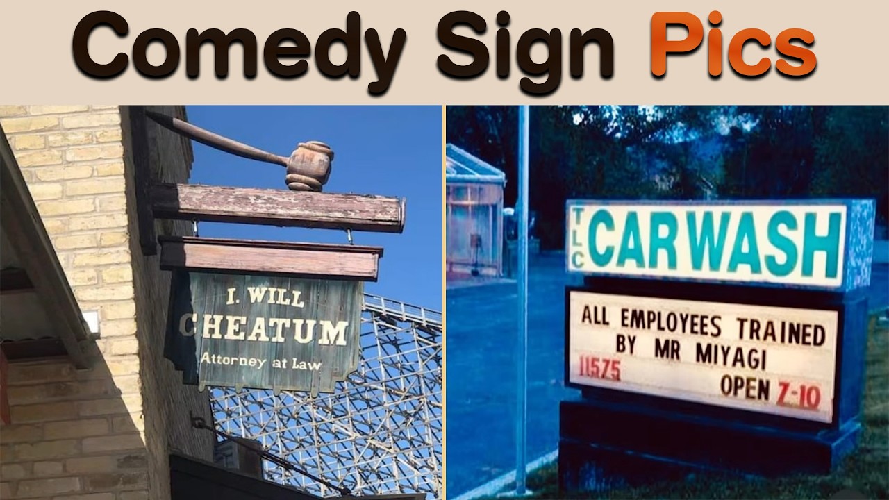 Comedy Sign Pics That Turn Everyday Places Into Unexpected Comedy Zones || Sign Hub