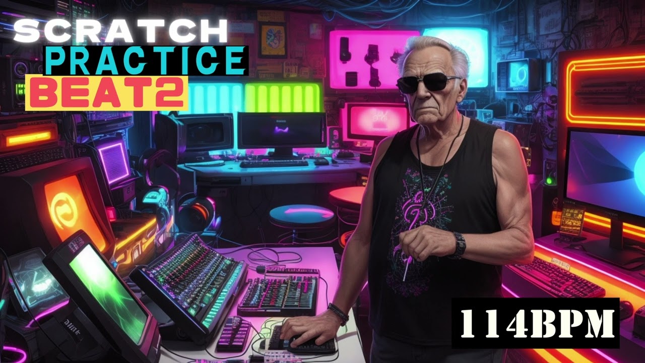 DJ Scratch Practice Loop Beat Instrumental 2【114BPM】