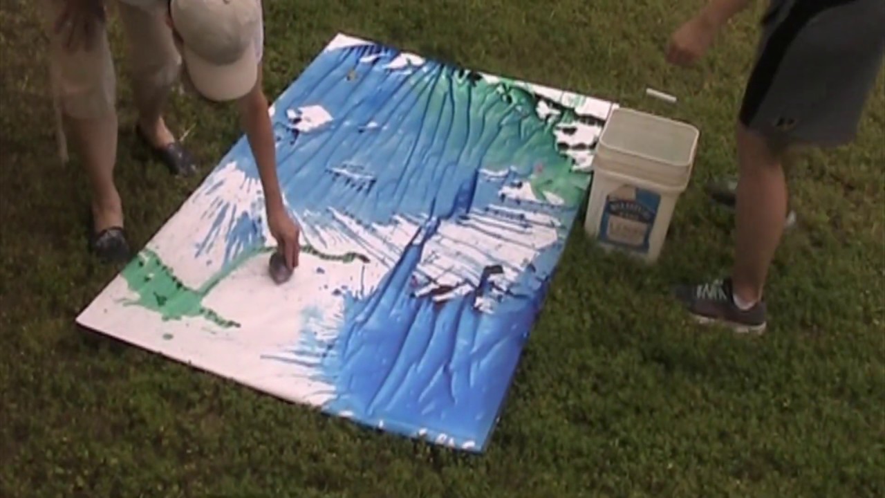 A Spacious Place: Messy Art Day &mdash; Water Pistol Painting and Paint Balloon Stomp