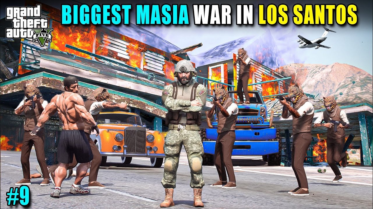 BIGGEST MAFIA WAR IN LOS SANTOS | GTA V GAMEPLAY #cinematic 