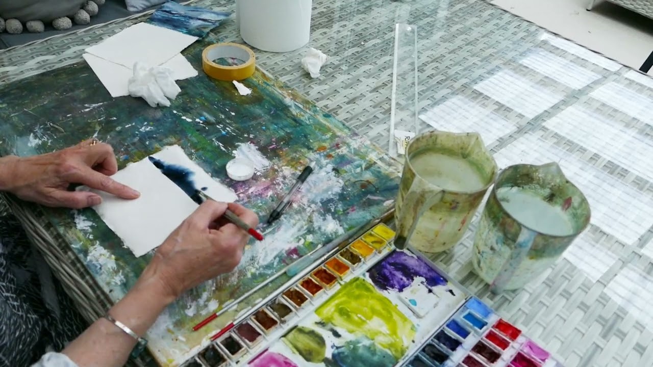 Innovative idea for mounting watercolour.