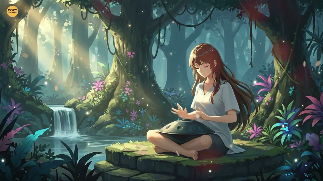 Handpan Meditation in the Jungle — Deep Healing Sounds for Relaxation & Inner Peace 🌿🎶