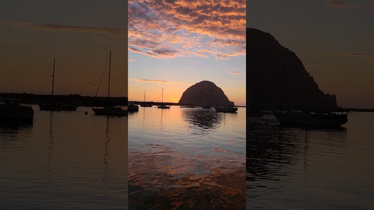 Morro Bay vibe #sunset #goldenhour  #california #californialove #morrobay #morrorock #ocean