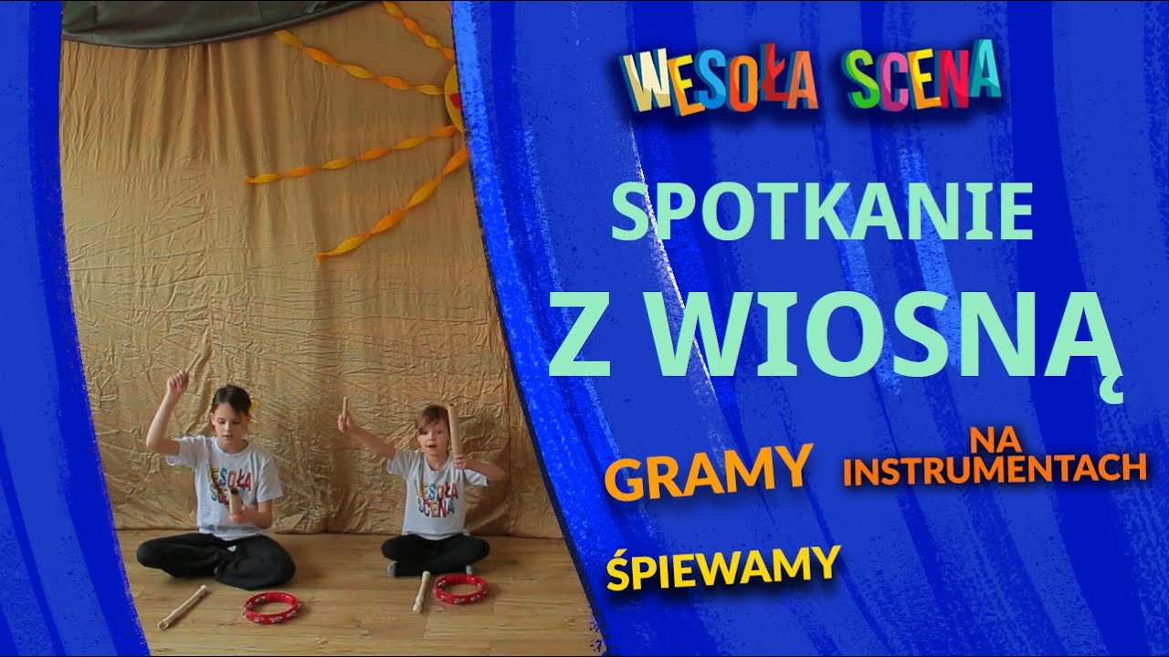 WESOŁA SCEAN - SPOTKANIE Z WIOSNĄ - piosenka dla dzieci  - z instrumentami i pokazywaniem 😀☀️🌷