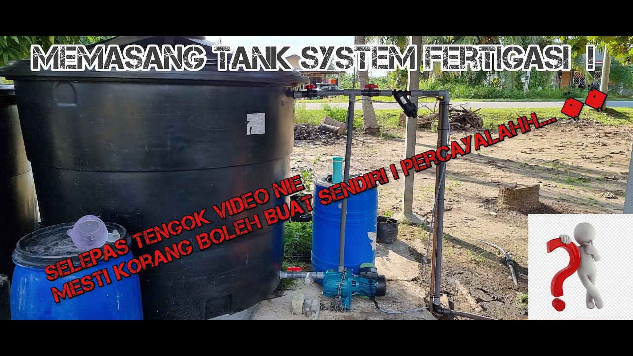 Cara Memasang Pam Air Untuk Sistem Fertigasi !! Step By Step..