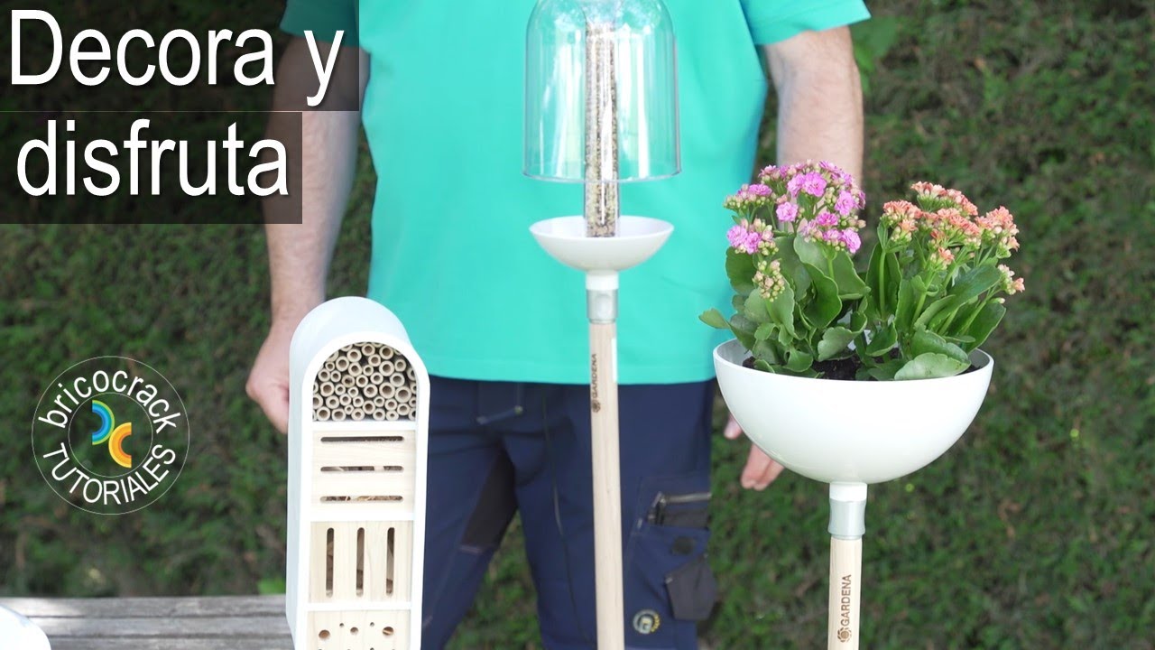 Decorar jardín y balcón con elementos útiles para iluminar y fomentar la biodiversidad (Bricocrack)