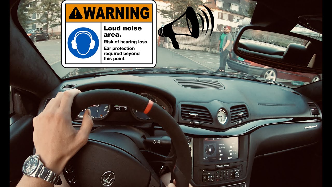 MASERATI GRANTURISMO S (450 PS MC SHIFT) POV DRIVE Onboard ||| INSANE SOUND ||| TERRORIZING CITY !