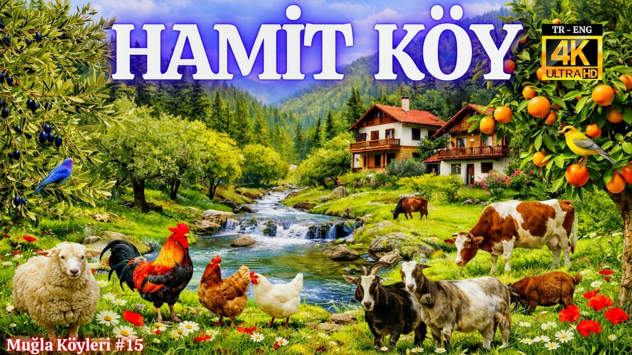 Köyceğiz Hamitköy 🌿 Portakal Bahçeleri & Namnam Çayı Kenarında Doğal Köy Hayatı