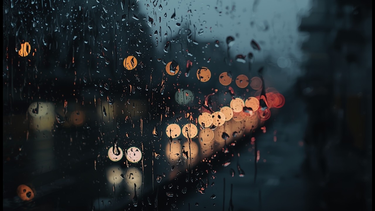 Rain Sounds on a Window | Gentle Rain Ambience | 2 Hours | No Talking ASMR