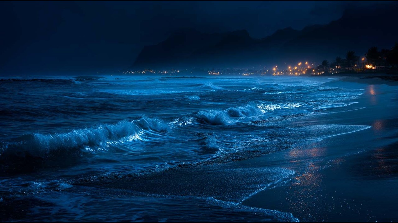 Fall Asleep In Under 3 Minutes - Deep Regenerative Sleep with Healing Ocean Sounds at Night
