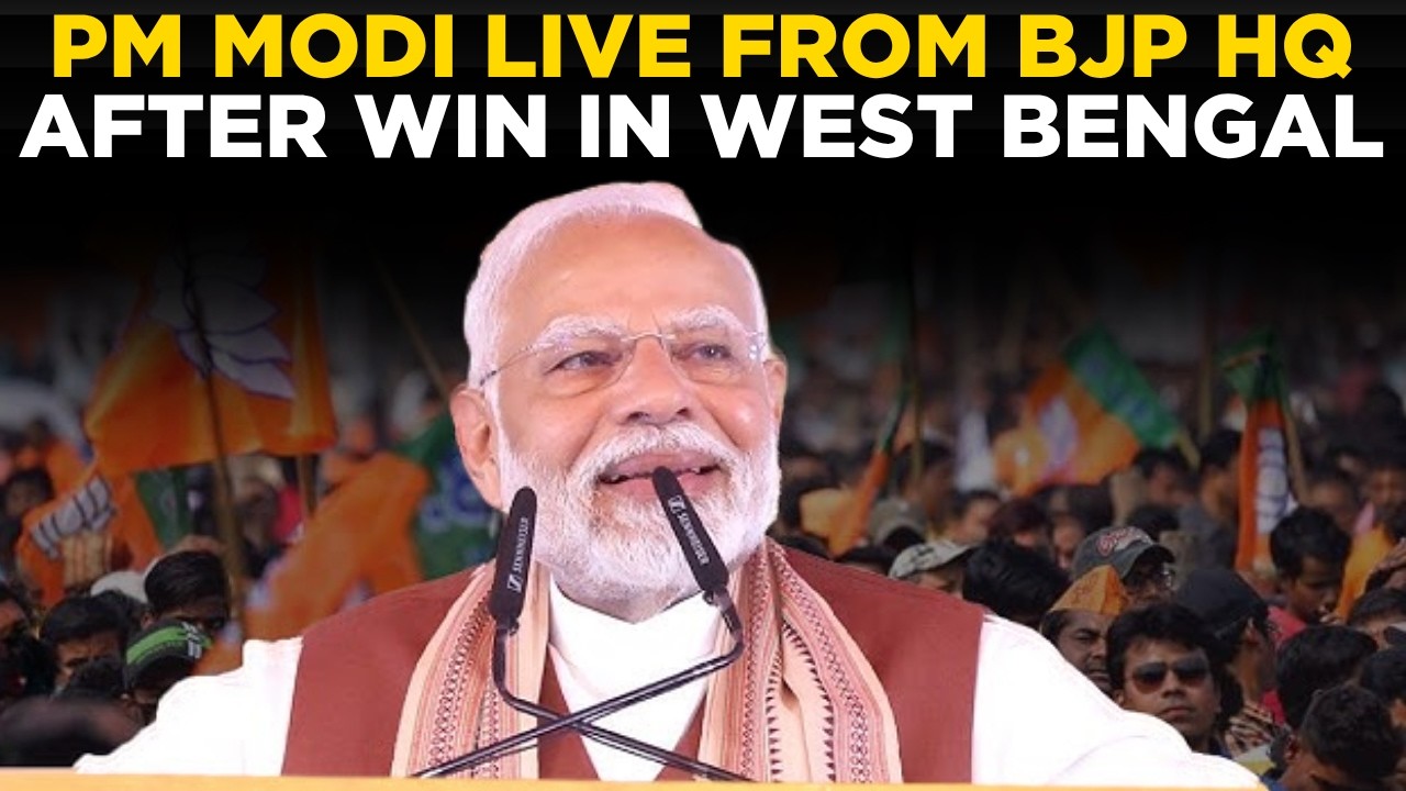 PM MODI LIVE | PM Modi's Victory Speech From BJP HQ | BJP Wins Assam and West Bengal Elections 2026