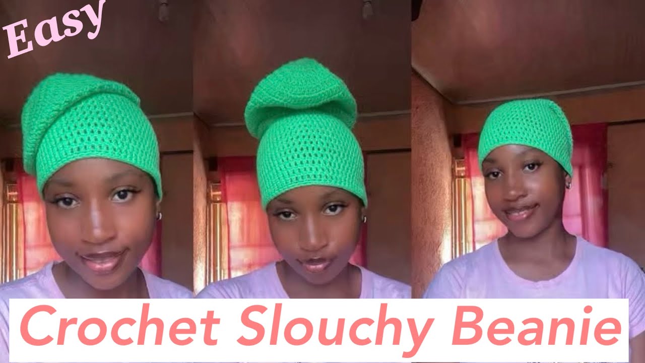 Crochet Slouchy Beanie Tutorial | Quick and Easy Beginner Friendly Tutorial 