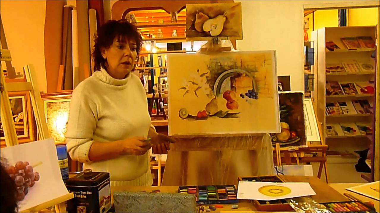 Démonstration et initiation au pastel sec par Catherine VICTOIRE