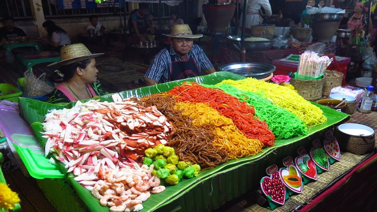 Thai Night Street Food   Thai Market of Khon Kaen