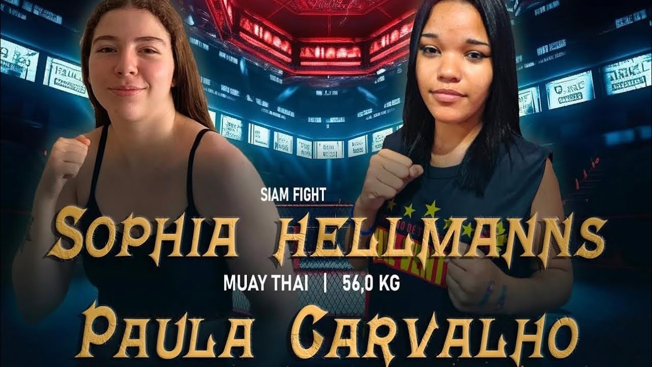 Sophia hellmanns( Siam fight) 🆚 Paula Carvalho (Team Will Ventura) 56 Kg