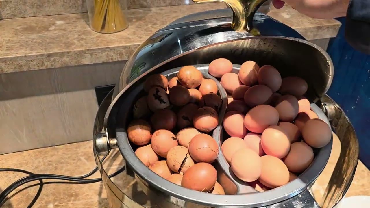 중국 칭다오 호텔 조식 먹기