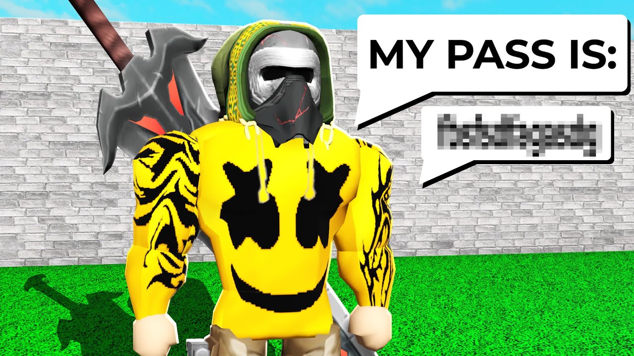 He gave me His Roblox PASSWORD.. So I logged in and..