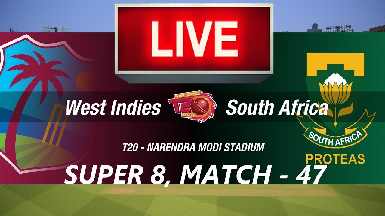 🛑LIVE- WEST INDIES vs SOUTH AFRICA🛑T20 WORLD CUP 2026🛑WI vs SA🛑CRICKET 26 GAME🛑LIVE MATCH STREAMING🏏