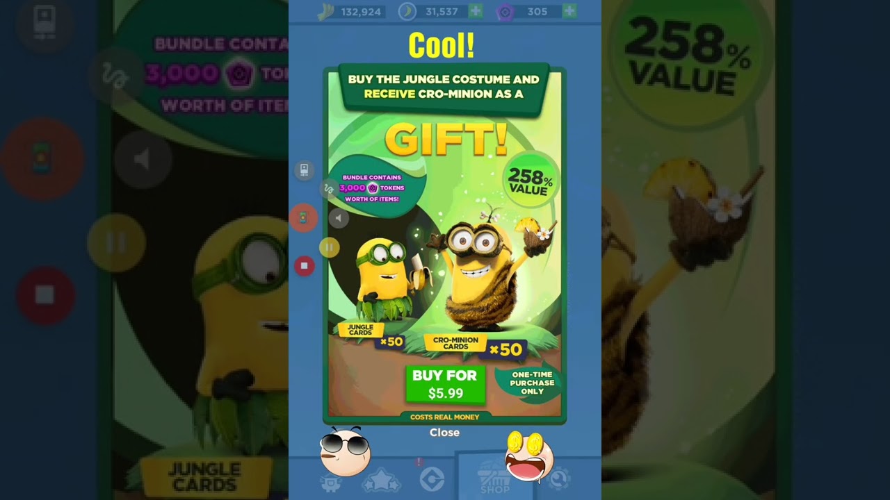 The Jungle Minion- Cro Minion Special Offer is here in Minion Rush! #Shorts