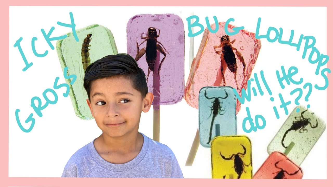 SUPER ICKY STICKY BUG LOLLIPOP REVIEW | TASTE TEST | FUN WITH TEDDY