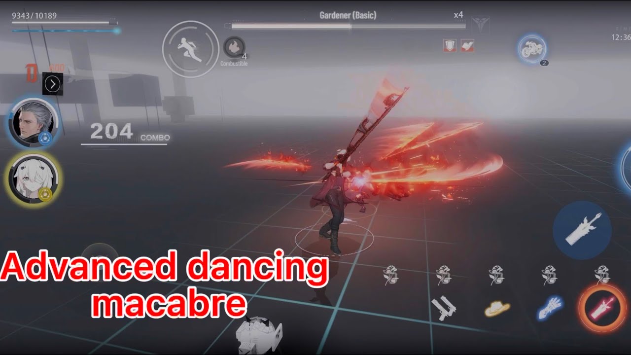 Some ADVANCED PGR Dante moves but in mobile
