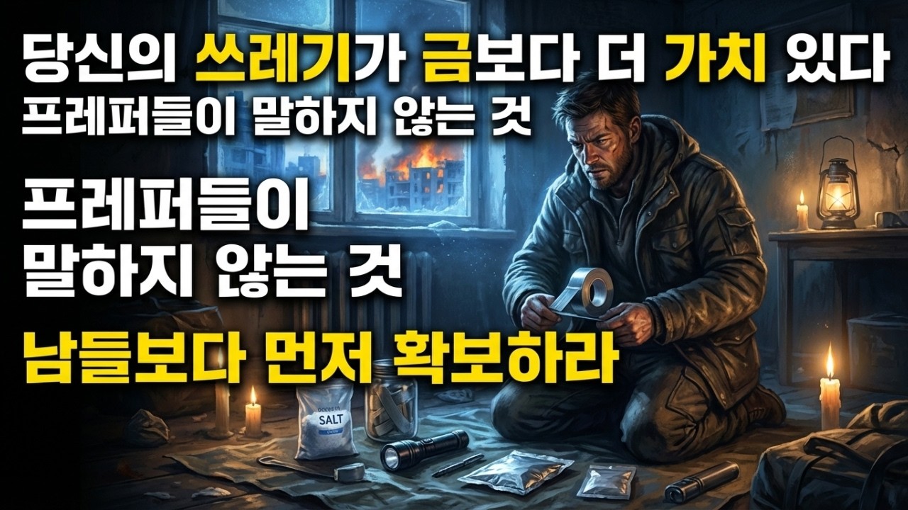 붕괴 이후 금보다 더 가치 있는 저렴한 생활용품 11가지