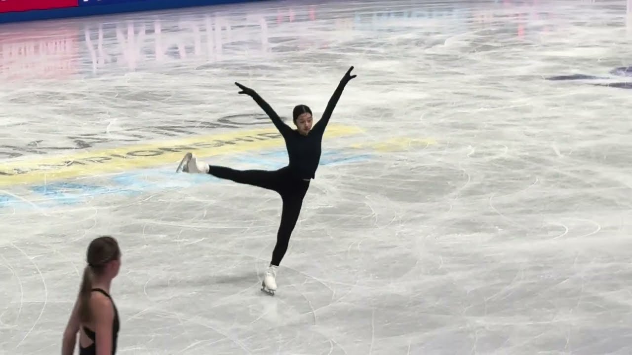 2026 World Championships Jia Shin short program practice 24/03/2026 Prague, CZE