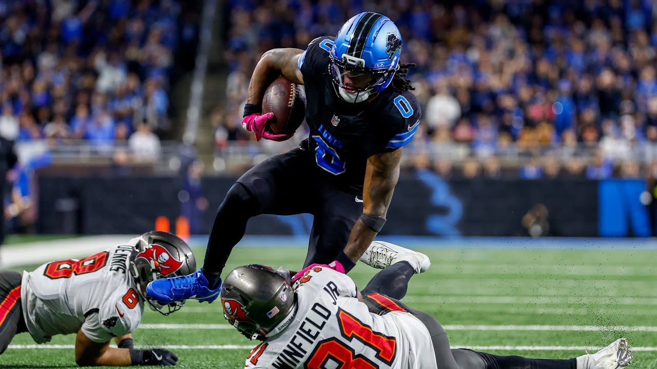 Jahmyr Gibbs' best plays 218-yard, 2-TD game | Week 7