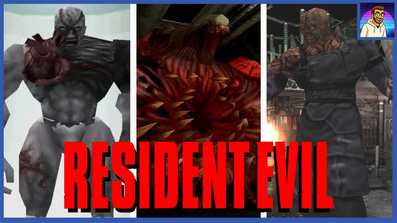 Resident Evil Original Trilogy - All Bosses + Endings