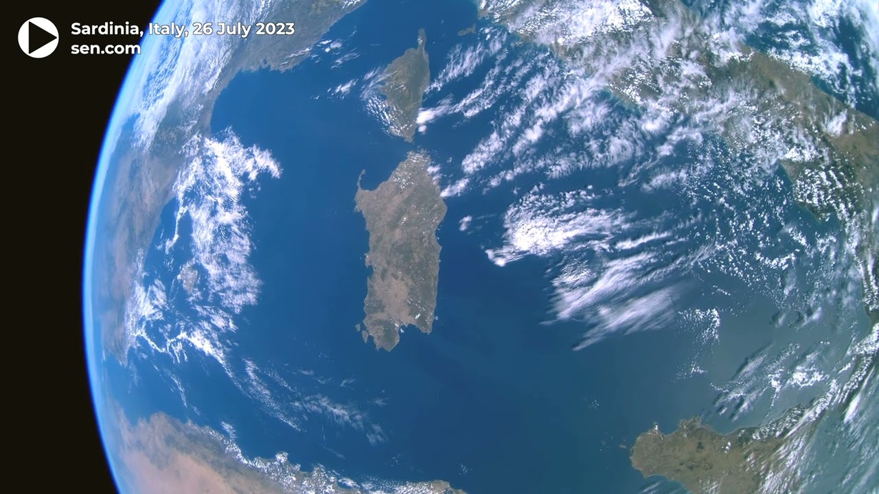 Sardinia from Space in 4K | Earth from Space | Sen Satellite Video
