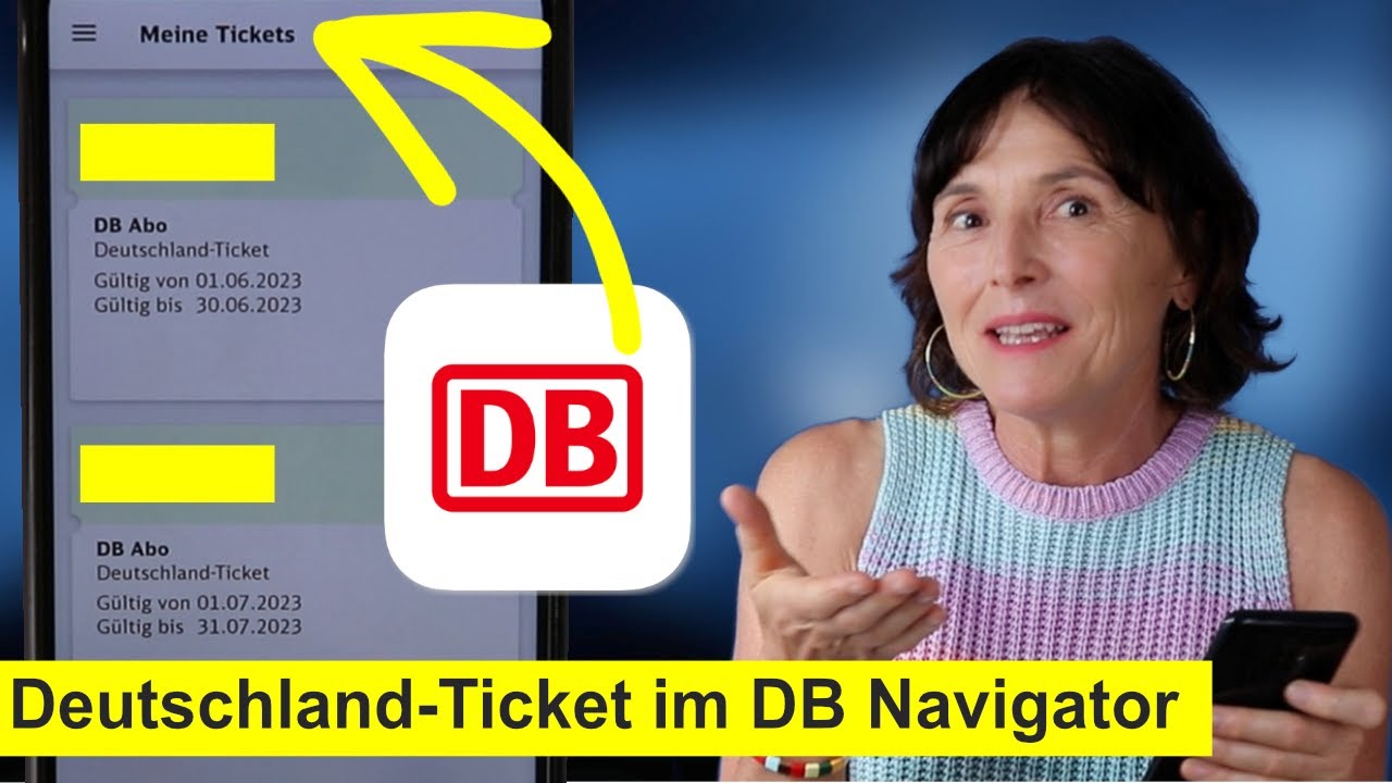 Deutschland-Ticket in der App DB Navigator und der virtuelle Assistent der Deutschen Bahn.