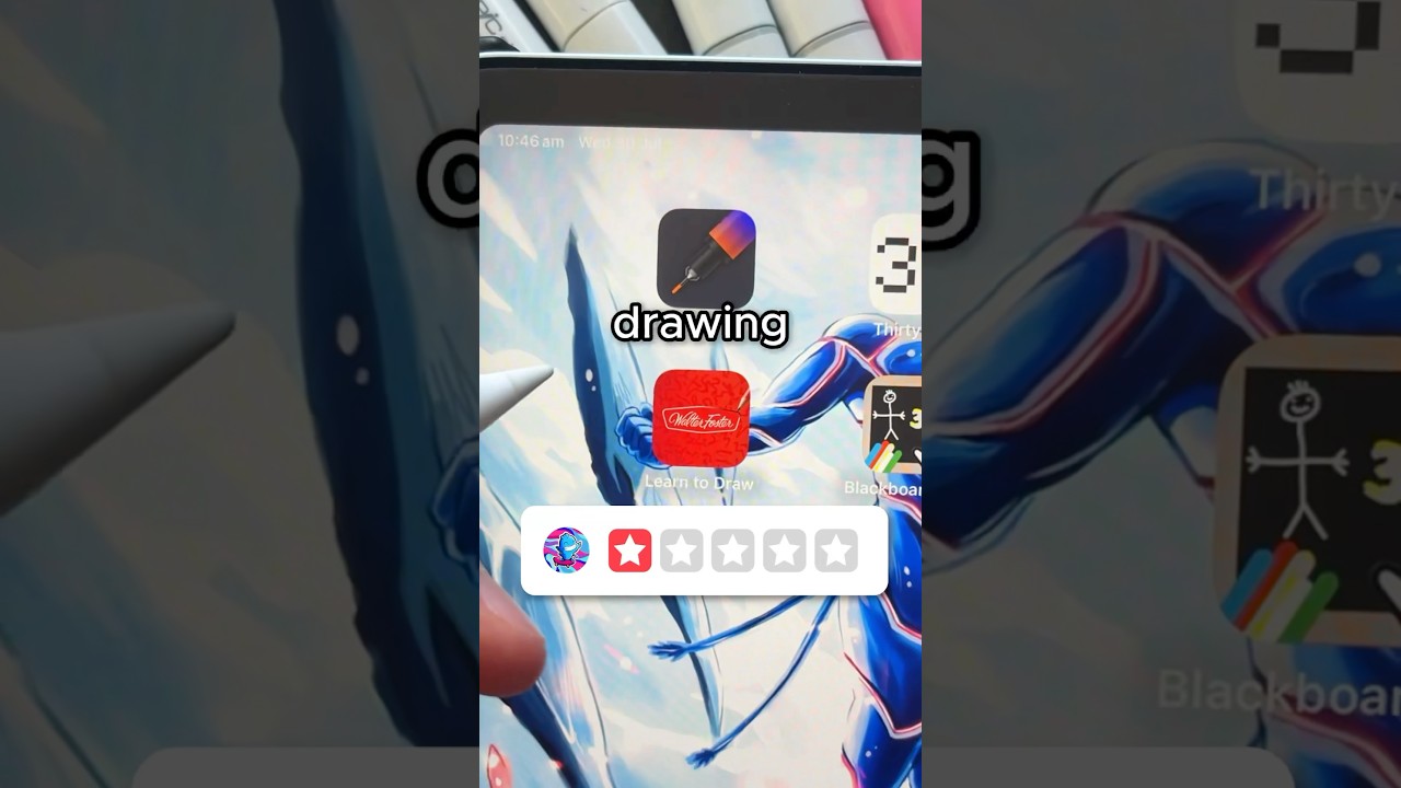 1 Star VS 5 Star Drawing Apps&hellip; 👀🎨 #artchallenge
