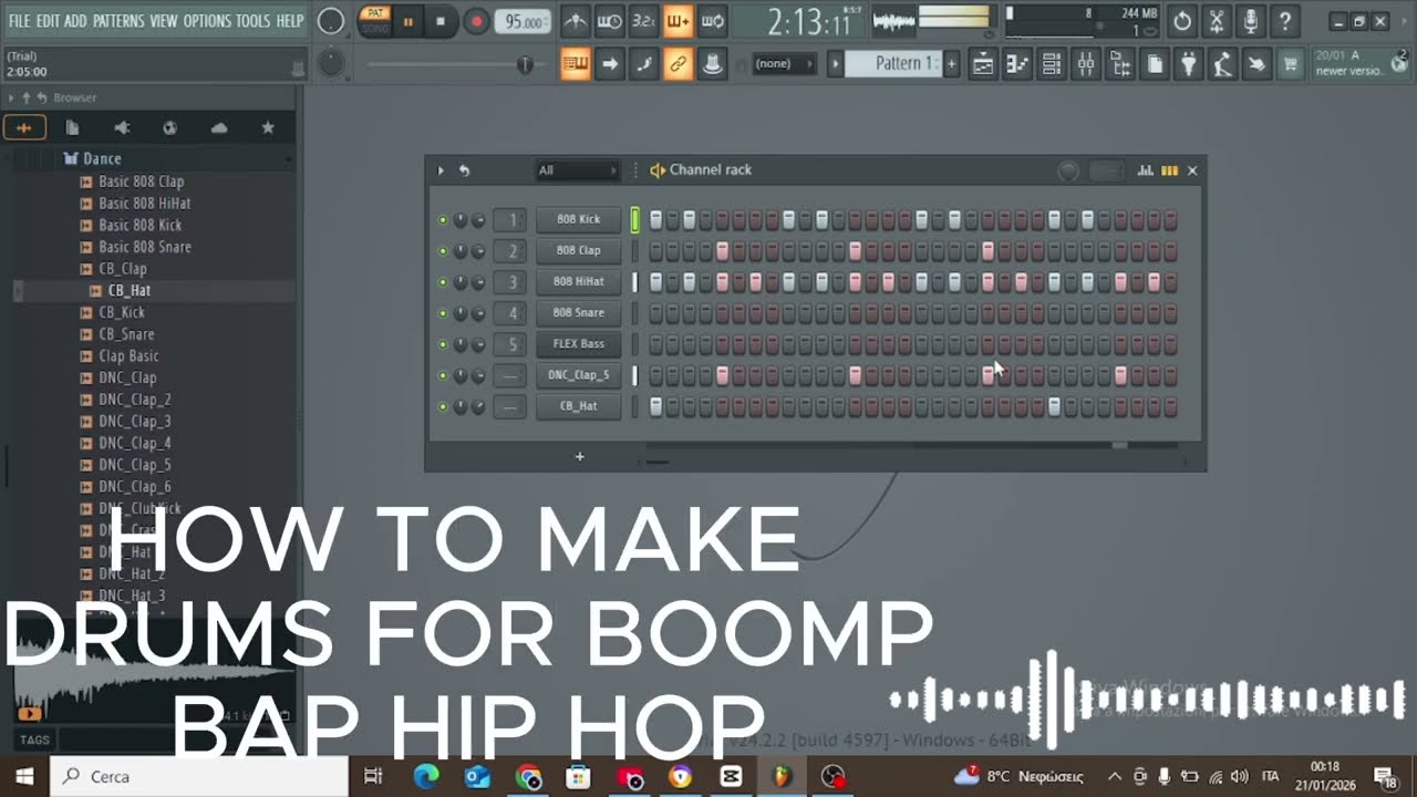 How To Make Hip Hop Drums | Rap Type Beat Tutorial  hip hop drums, rap drums, hip hop drum
