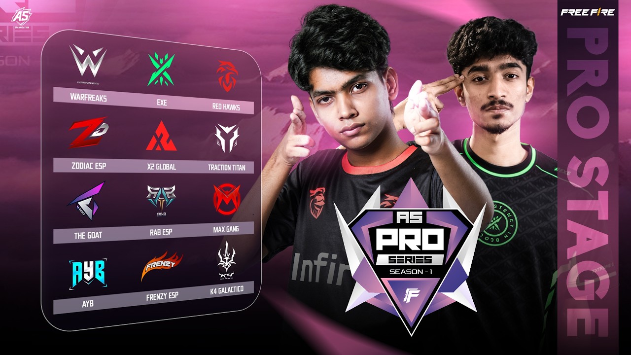[🔴LIVE] PRO STAGE | AS PRO SERIES  S1 | Ft.@RedHawksOfficials @FreeFireBangladeshOfficialYT​