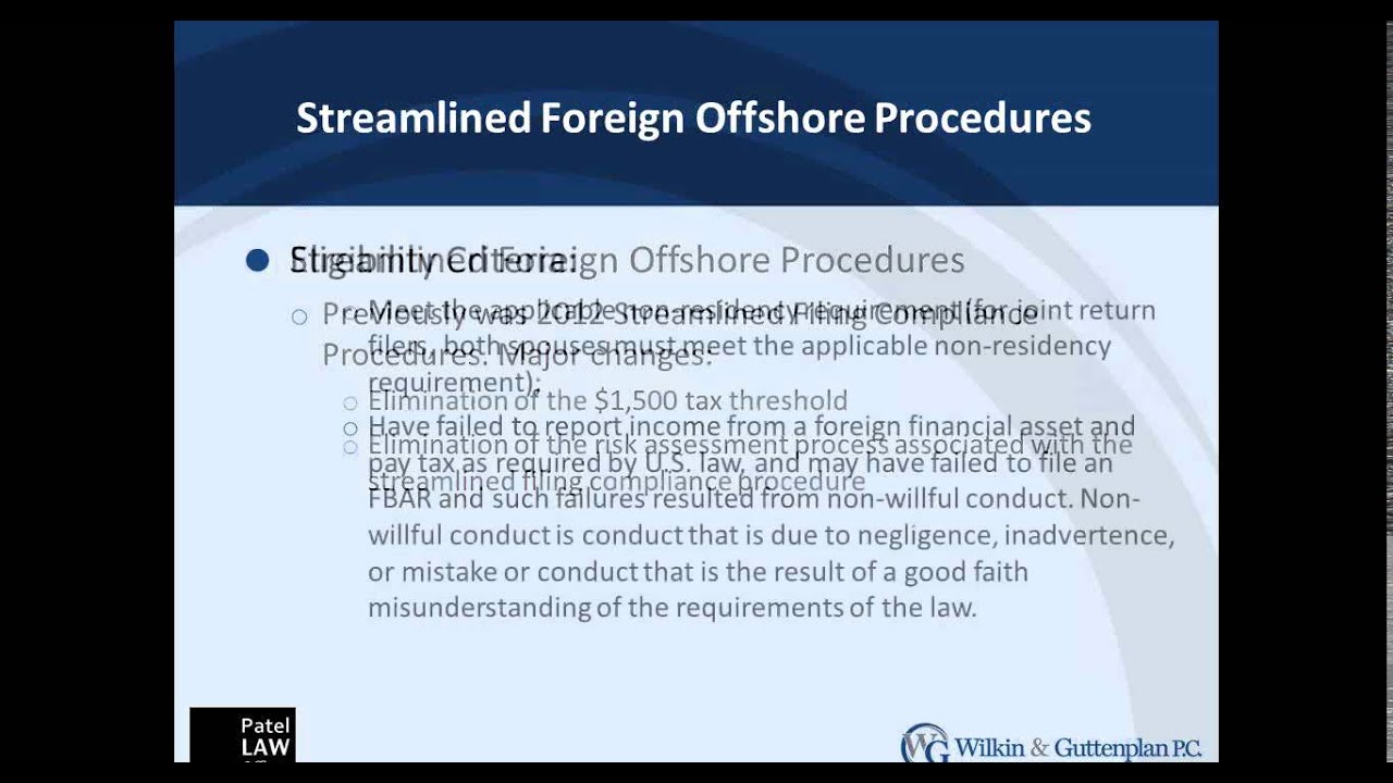 Game Changer: The New IRS Streamlined Domestic Offshore Procedure 6 27 14