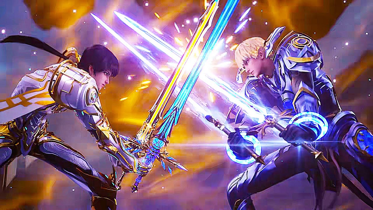 ⚔️龙皓晨VS杨文昭！龙皓晨凭借奇迹之剑加持，巅峰对决，赢得猎魔团比赛第一名！【神印王座 Throne of Seal】