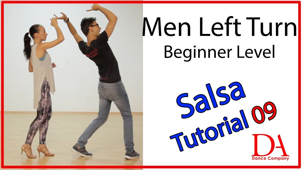 Salsa Tutorial 09: Men Left Turn | Marius & Elena | Salsa Beginners by Marius&Elena