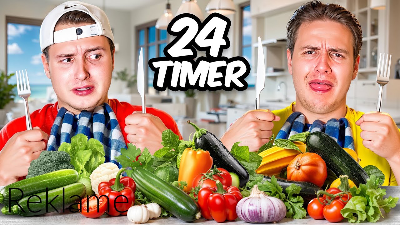 Vi spiser KUN GR&Oslash;NTSAGER i 24 TIMER!!