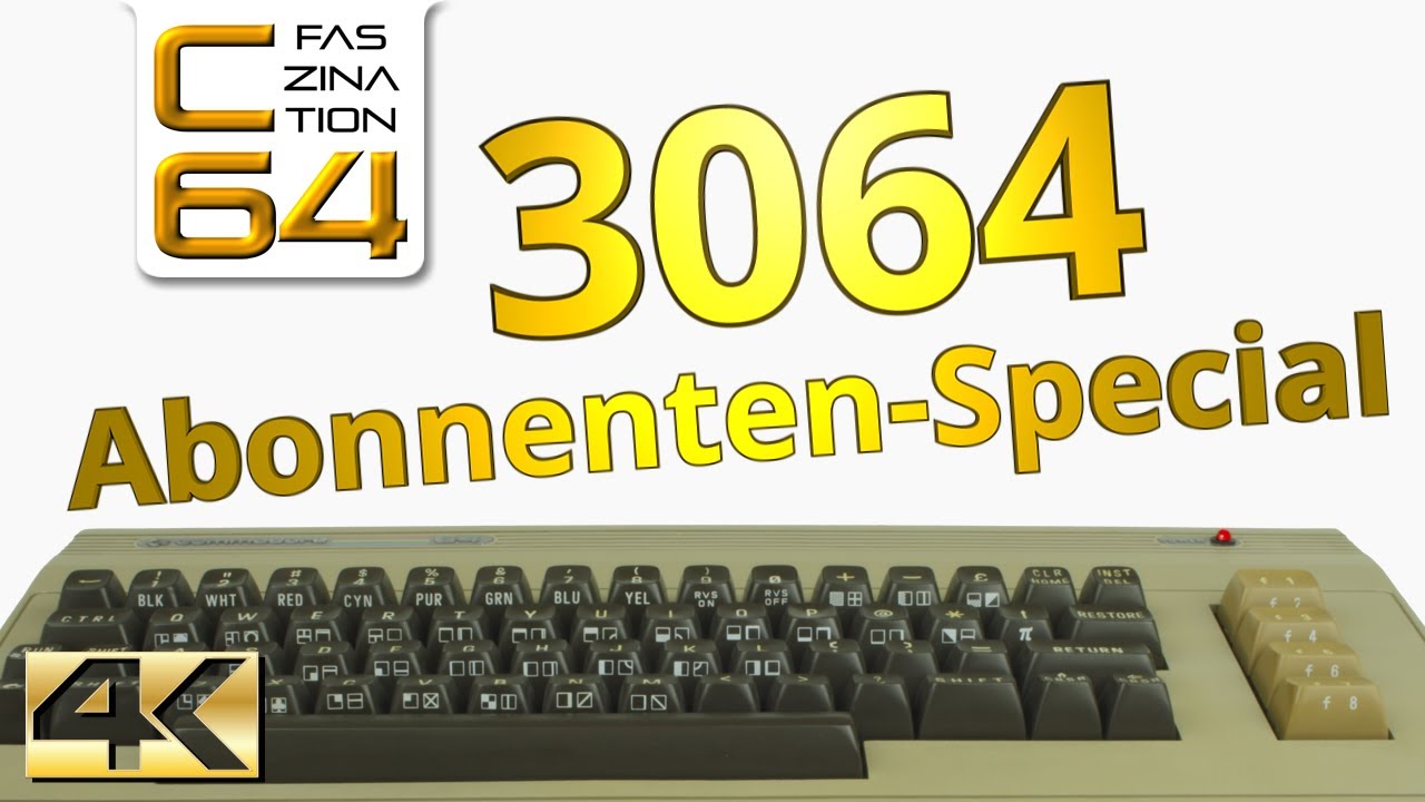 🕹️ 3064 Abonnenten! Danke! Special: Wie der C64 mein Leben begleitet hat #FaszinationC64