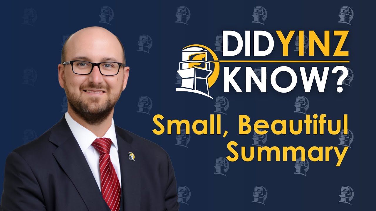 Did Yinz Know, Small Beautiful Summary