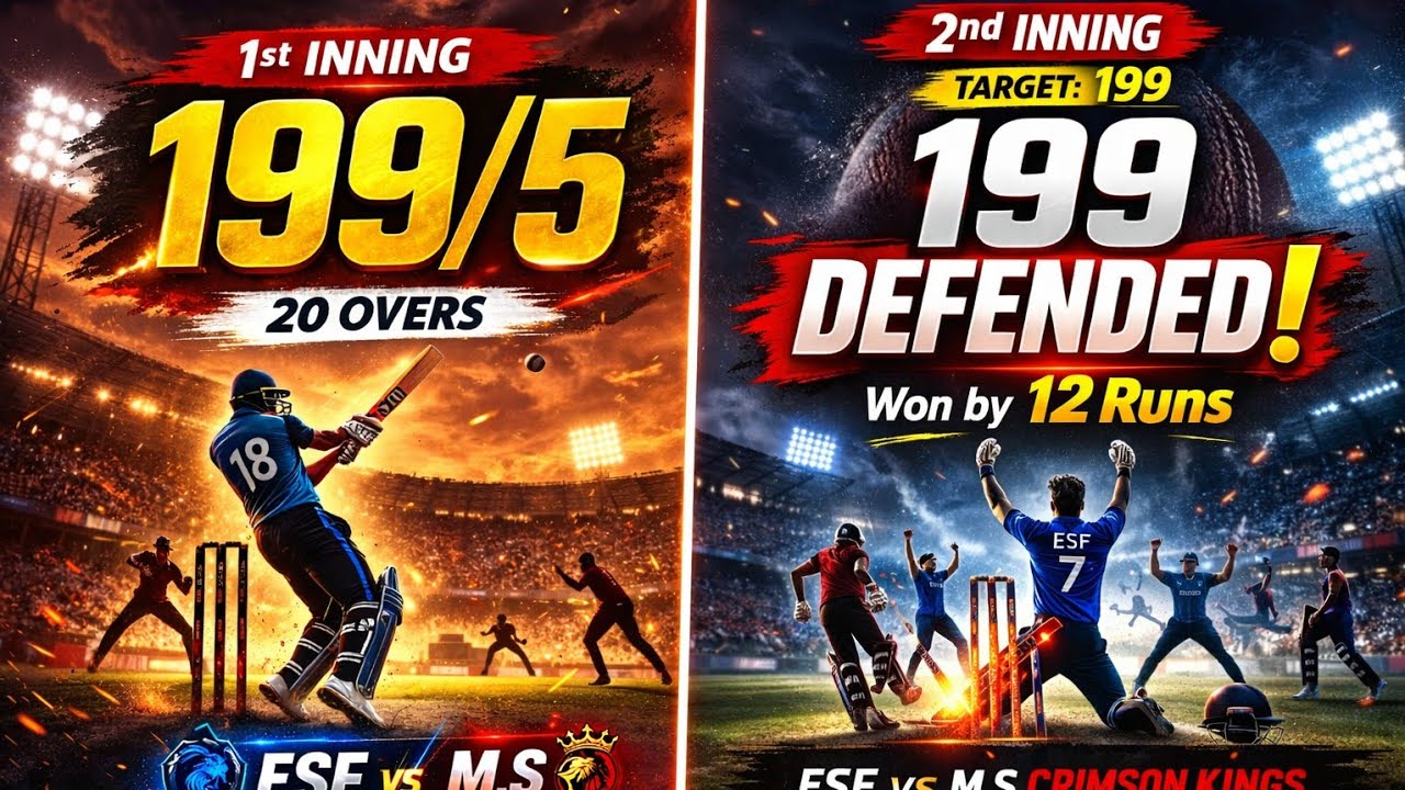 2nd inning MS cricket all out