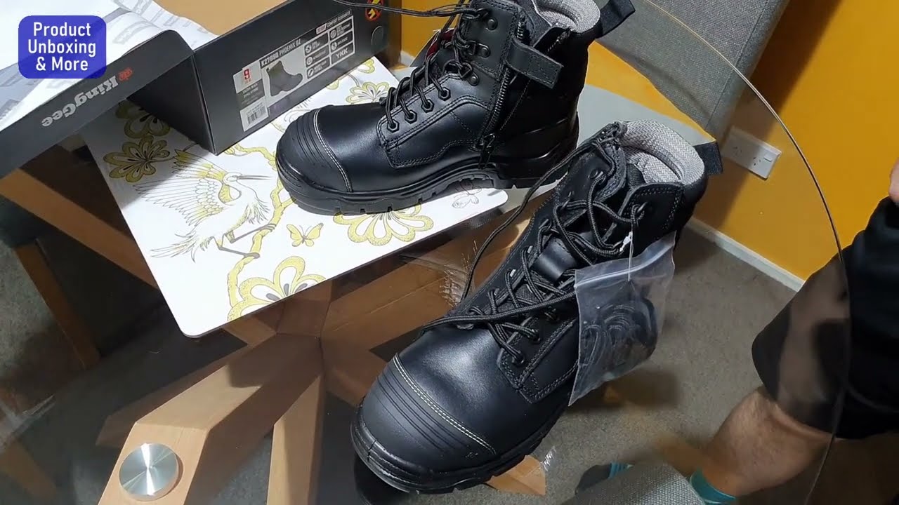 KingGee Safety Boots unboxing