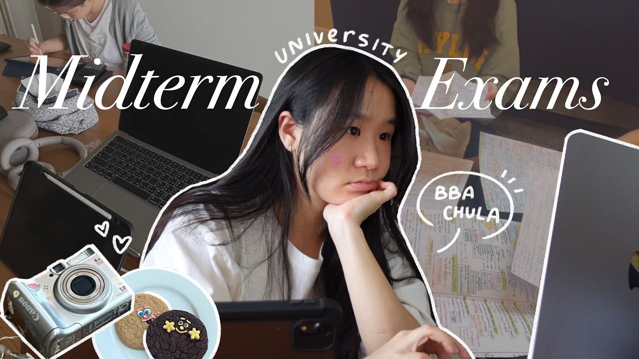 university midterms week: ชีวิตช่วงสอบที่จุฬา, สอบมิดเทอม BBA CU,  study session 📖✨ | cremaa