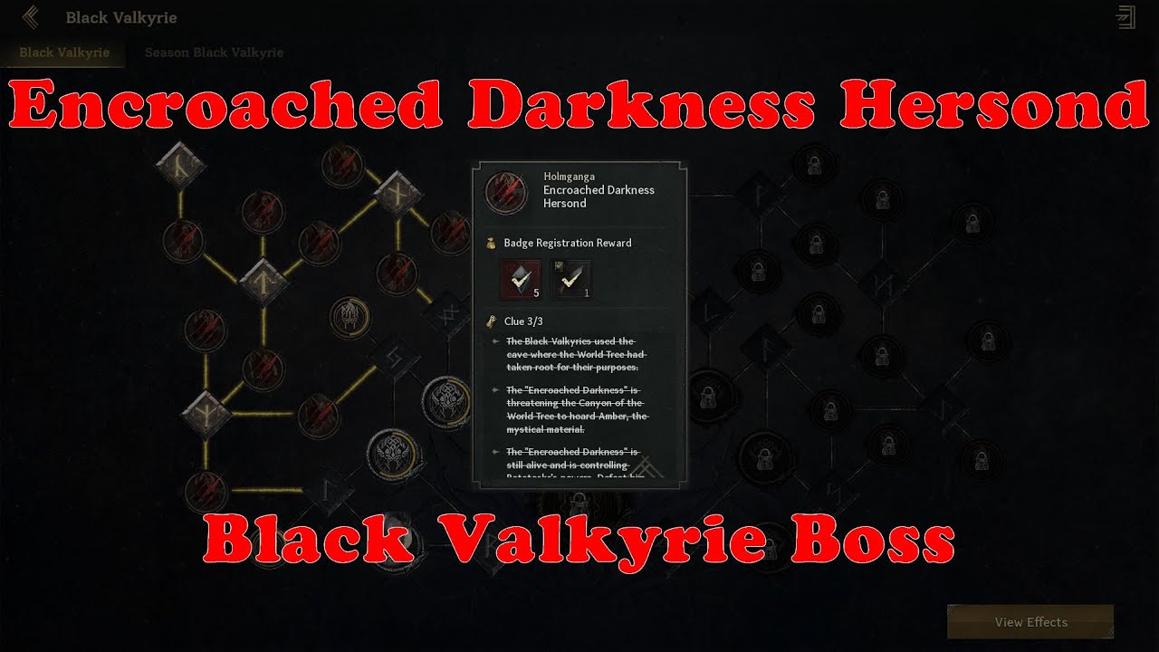 LEGEND OF YMIR | Encroached Darkness Hersond | Black Valkyrie Boss | Danaya Girer Gibi Boss'a Girmek