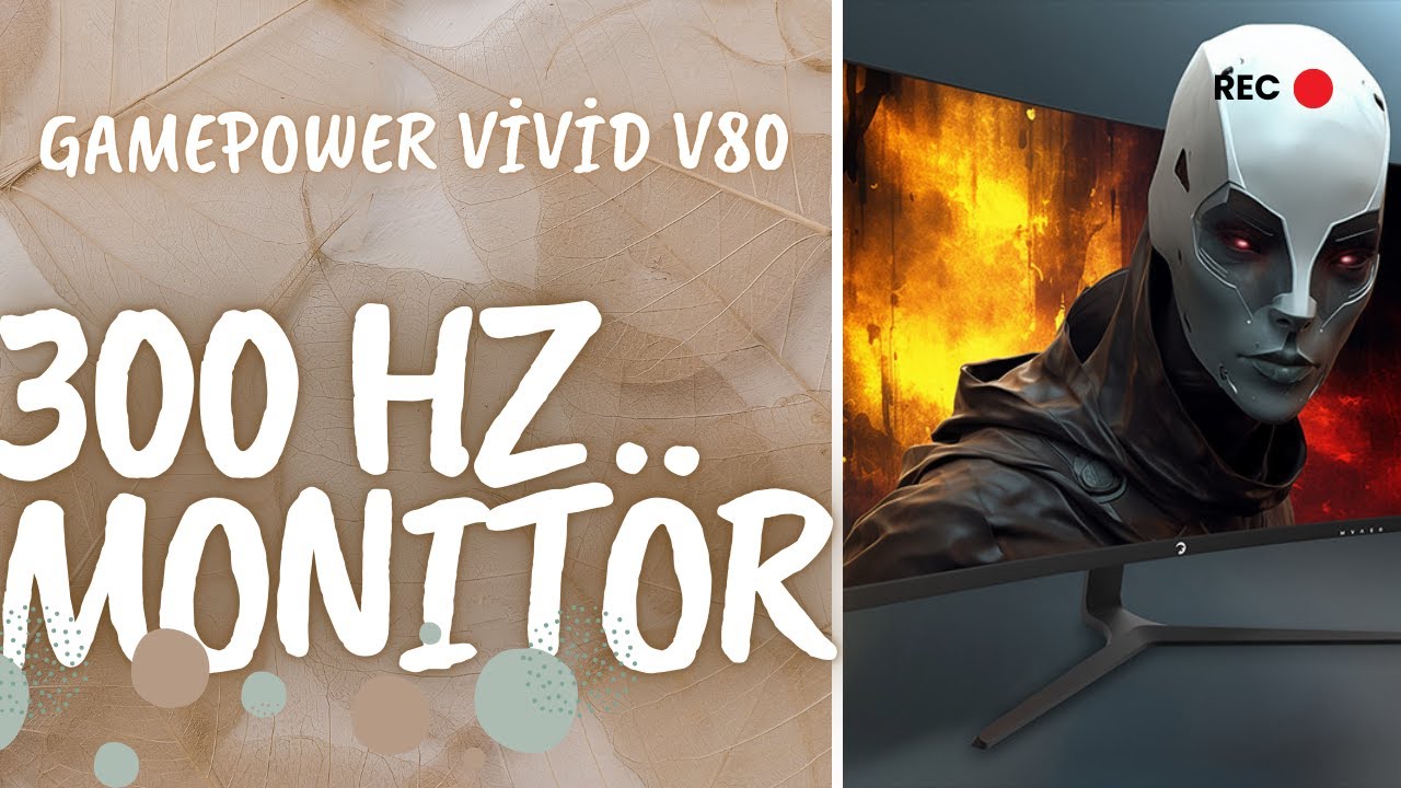 300 Hz 0.5ms Kavisli Oyuncu Monitörü Gamepower Vivid V80