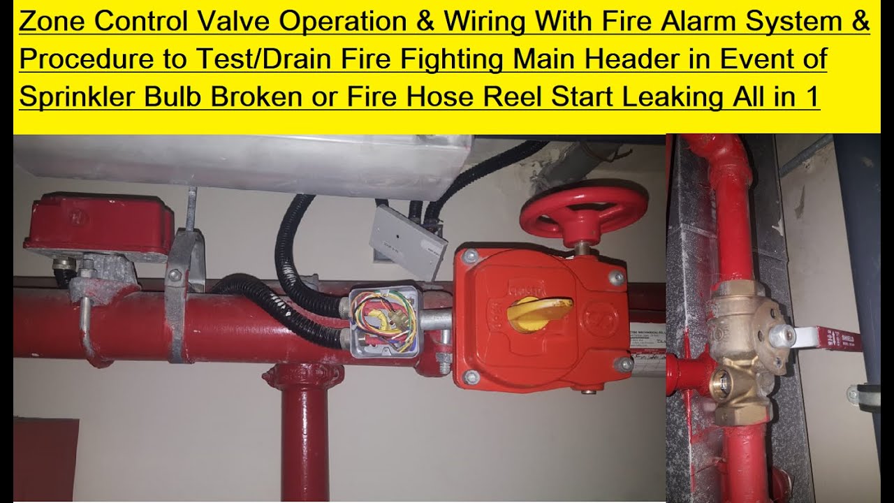 Zone Control Valve/Flow Switch/Test & drain Valve Operation with Fire Alarm Sys in Hindi+Eng Sub/CC