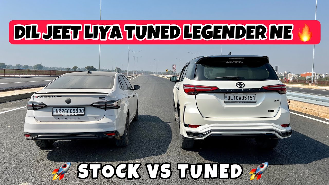 VIRTUS GT VS TUNED FORTUNER: DRAG RACE | First Time On YouTube 😎